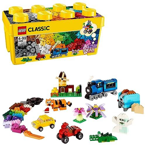 Boîte de briques créatives LEGO Classic pour enfant, stimule créativité et apprentissage avec 484 pièces colorées.