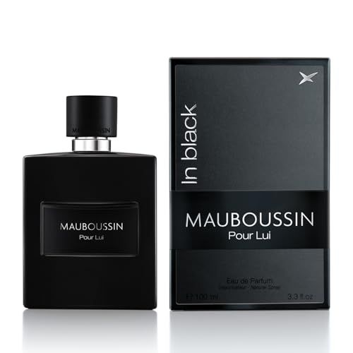 Parfum Mauboussin Pour Lui In Black, élégance intemporelle pour Saint-Valentin mémorable.