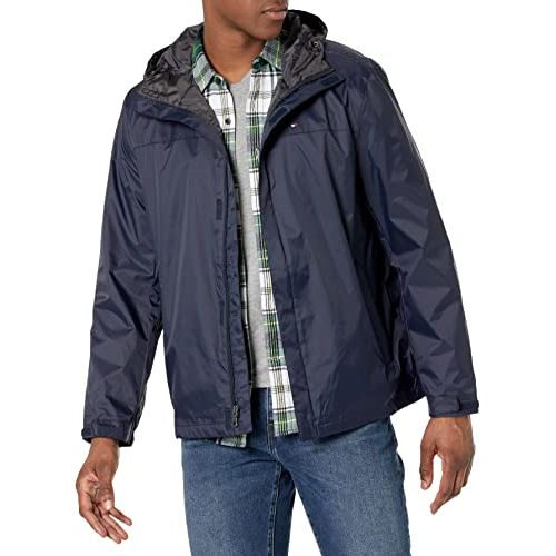 Blouson Tommy Hilfiger sportif bleu blanc rouge pour homme élégant
