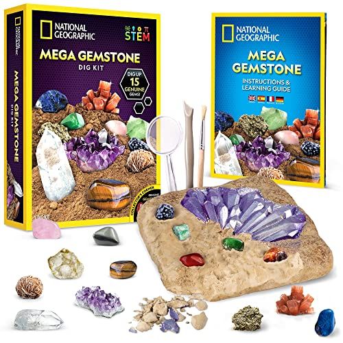 Kit éducatif de pierres précieuses National Geographic pour jeunes scientifiques