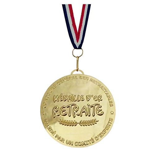 Médaille humoristique pour une retraite inoubliable et élégante