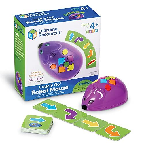 Souris robot programmable - cadeau de Noël ou d'anniversaire éducatif et amusant pour enfants de 5 ans et plus