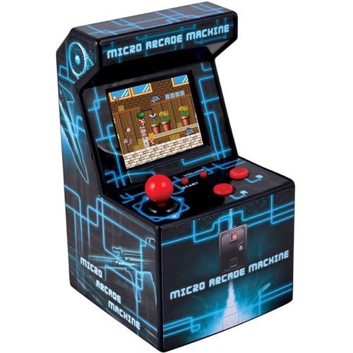 Mini machine arcade rétro pour voyage nostalgique dans l'ère des jeux des années 80-90.