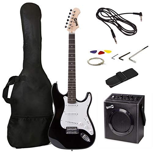 Kit débutant RockJam avec guitare électrique et amplificateur pour jeunes musiciens