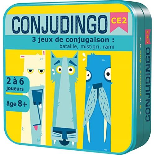 ConjuDingo : Jeu de société éducatif de conjugaison pour fille de 8 ans