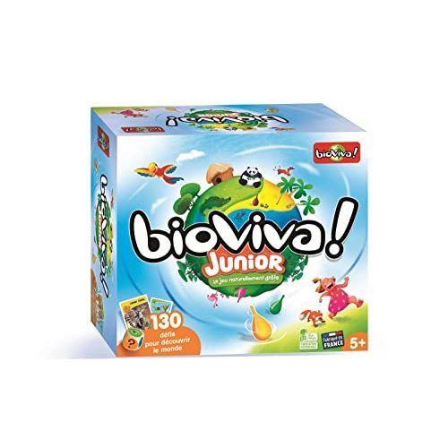 Jeu éducatif Bioviva Junior pour enfants, plaisir d'apprendre le monde par des quiz ludiques et écologiques.