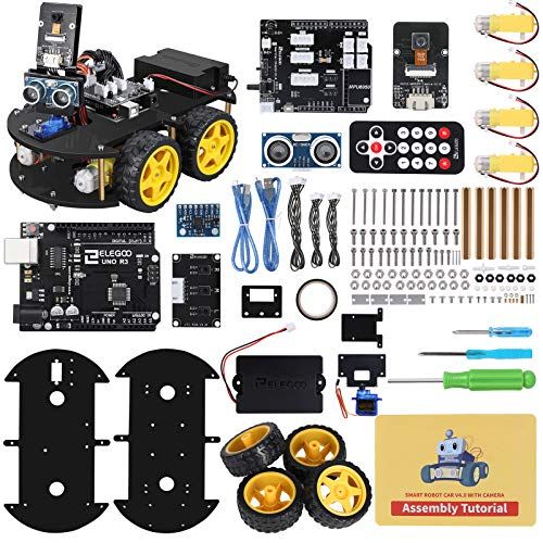 Kit Robot Arduino ELEGOO pour enfants curieux, aventure technologique ludique, cadeau éducatif parfait pour génies en herbe.