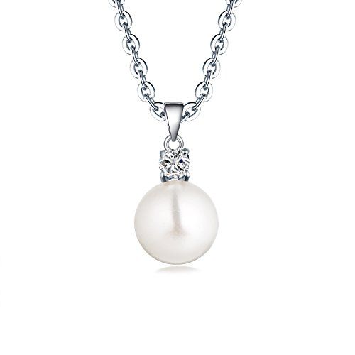 Collier élégant en argent 925 et perles d'eau douce, cadeau idéal pour femme élégante de 35 ans