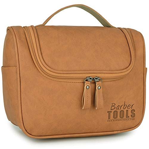 Trousse de toilette Barber Tools élégante et pratique pour homme.