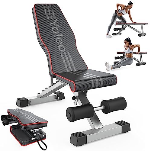 Banc de musculation pliable - Entraînement complet pour tous les muscles, même en petit espace