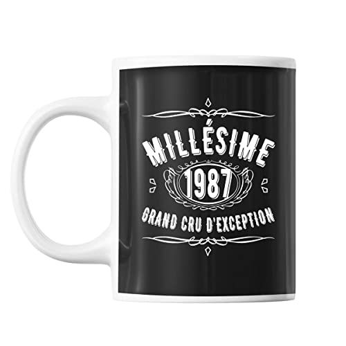 Mug vintage 1987 Planetee, céramique haute qualité, décoratif et fonctionnel