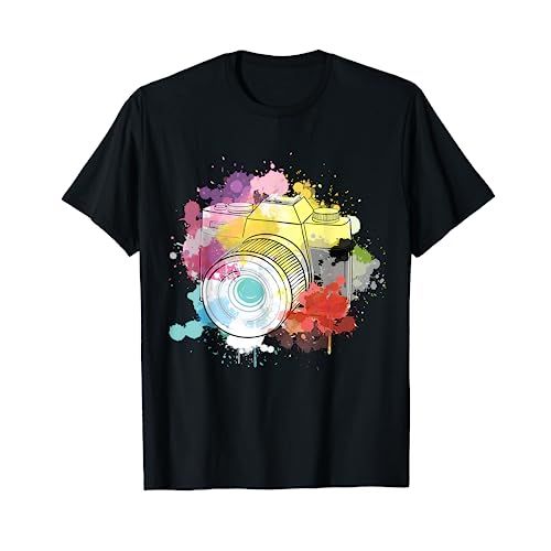 Tee-shirt élégant pour photographes avec design artistique et confort premium.