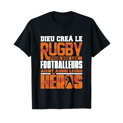 T-shirt rugby humoristique personnalisable en diverses couleurs et tailles