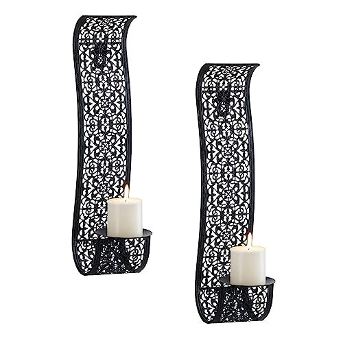 Ensemble porte-bougies orientaux muraux élégants pour décoration maman raffinée.