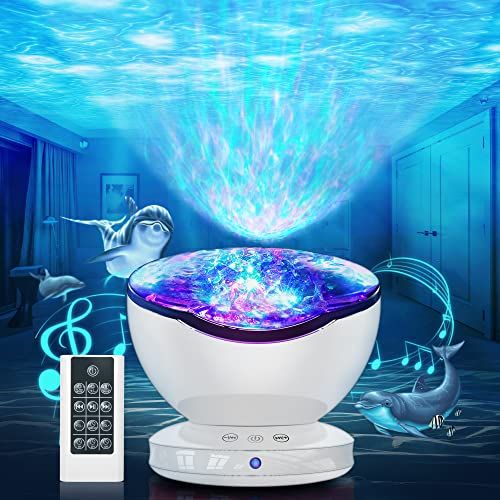 Projecteur LED chambre sanctuaire marin veilleuse mélodies apaisantes éducatives sommeil paisible
