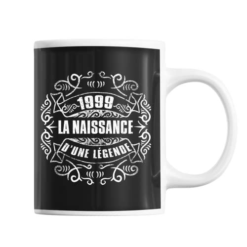 Mug vintage personnalisé 1999, cadeau anniversaire héritage unique