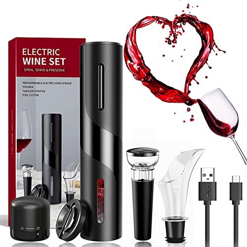 Tire-bouchon électrique élégant 6 en 1 pour amateurs de vin
