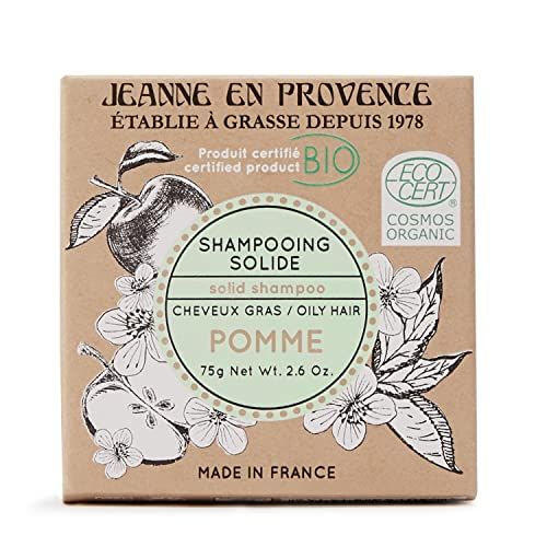 Shampoing solide bio pomme acidulée, durable et certifié Cosmos Organic par Jeanne En Provence