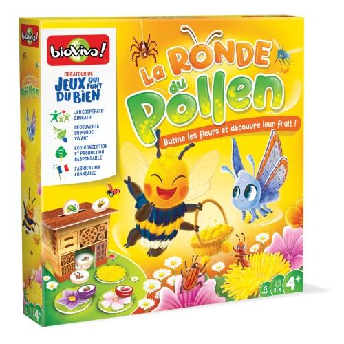 Jeu éducatif Ronde du Pollen Bioviva, coopération et écologie pour enfants