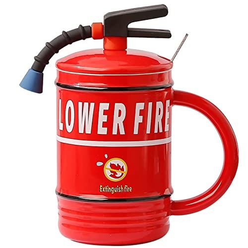 Tasse-extincteur originale et pratique pour pompier.