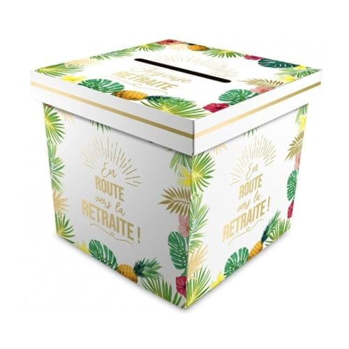 Urne de retraite avec frises végétales et motifs tropicaux