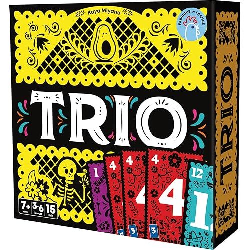 Jeu de cartes Trio, incontournable pour des soirées familiales ludiques inoubliables et top des jeux de société.