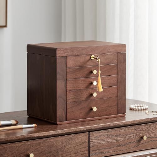 Boîte à bijoux pour femme désordonnée, idée cadeau d'anniversaire pratique et esthétique