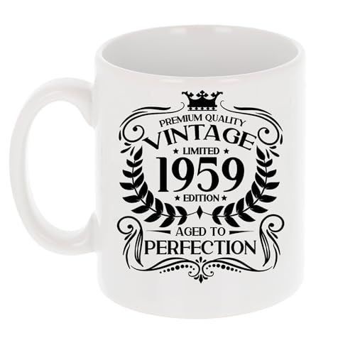 Mug vintage 1959 Aged to Perfection en céramique