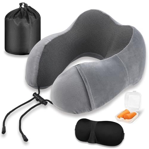 Kit de voyage complet coussin nuque masque bouchons pour voyageur reposé