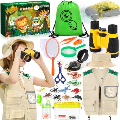 Kit d'exploration nature pour petites aventurières - cadeau fille 5 ans