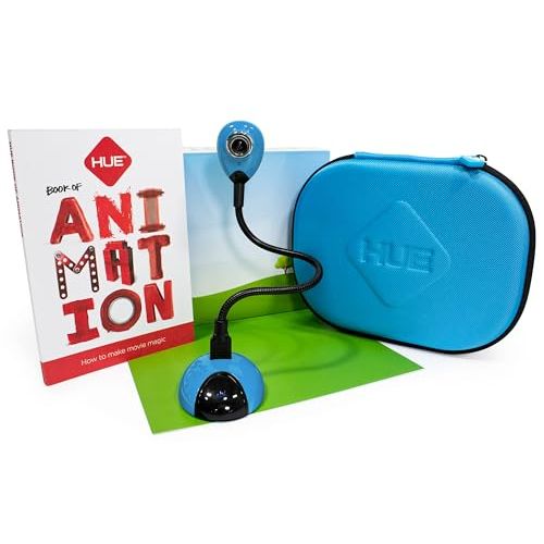 Kit Stop Motion pour enfants avec caméra et logiciel HUE, parfait pour animation Lego et pâte à modeler