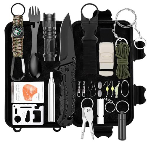 Kit de survie d'urgence complet, idéal pour aventuriers et prévoyants