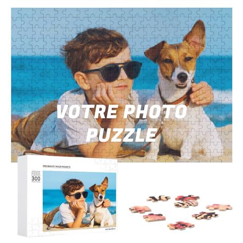 Puzzle personnalisé avec photo souvenir, cadeau original pour anniversaire ou Noël, moments partagés et détente assurée.