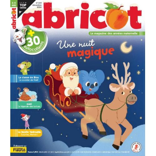 Magazine Abricot enfant, histoires et jeux Montessori pour filles curieuses de 4 ans