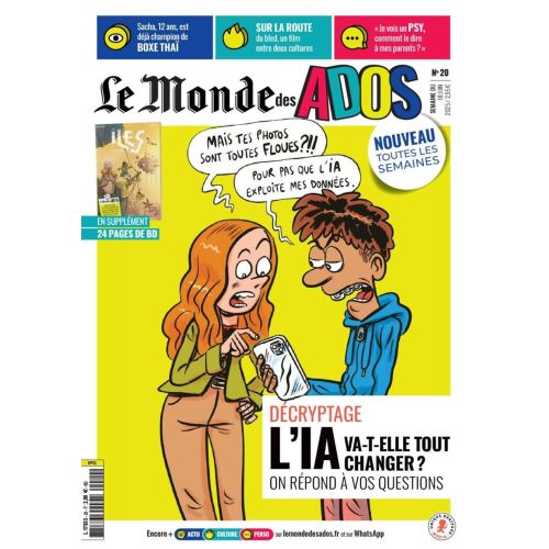 Abonnement au magazine Le Monde des ados pour stimuler la curiosité des jeunes filles de 12 ans
