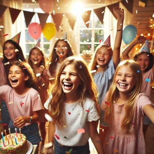 Anniversaire magique fille 7 ans, activités personnalisées Funbooker, souvenirs inoubliables, journée mémorable enfants.