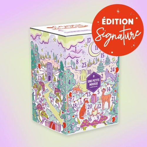 Calendrier de l'Avent bières artisanales, 24 dégustations uniques, idée cadeau pour amateurs de bière.